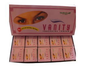 Vanity Eyebrow Threading Facial Hair Removal Cotton Threads 100 Boxes