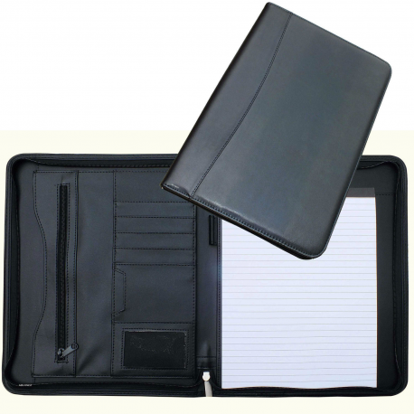 Cathedral A4 Portfolio Conference Folder Personal Organiser Black - CONFPUBK