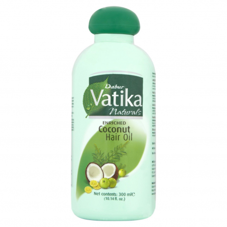 Dabur Vatika Coconut Hair Oil Natural Hair Growth Beautiful & Shiny 150ml 300ml