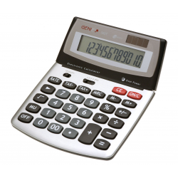 Handheld Digital Large Tax Calculator 12 Digit Desktop Desk Dual Powered Lcd