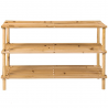 3 Tier Stackable Wooden Shoe Rack Vertical Storage Shelf Unit