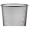 Metal Mesh Waste Paper Rubbish Bin Wire Black for Office, Bedroom