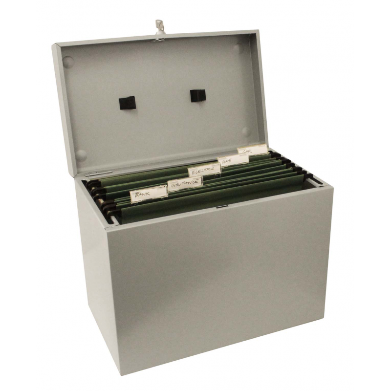 Wholesale Portable Plastic File Box With Lock Handle For A4