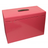 Cathedral Foolscap Suspension File Storage Box, Pink HOPK