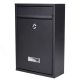 Large Black Wall Mounted Post Letter Mail Box Outdoor for Houses Offices