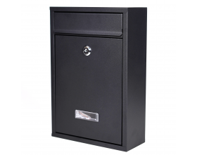 Large Black Wall Mounted Post Letter Mail Box Outdoor for Houses Offices